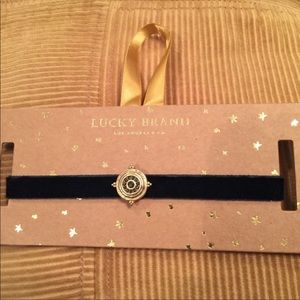 Lucky Brand Navy Blue Velvet Choker